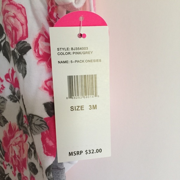 💋NWT 5 Betsey Johnson Luv Betsey Onesies💋 - Picture 7 of 8